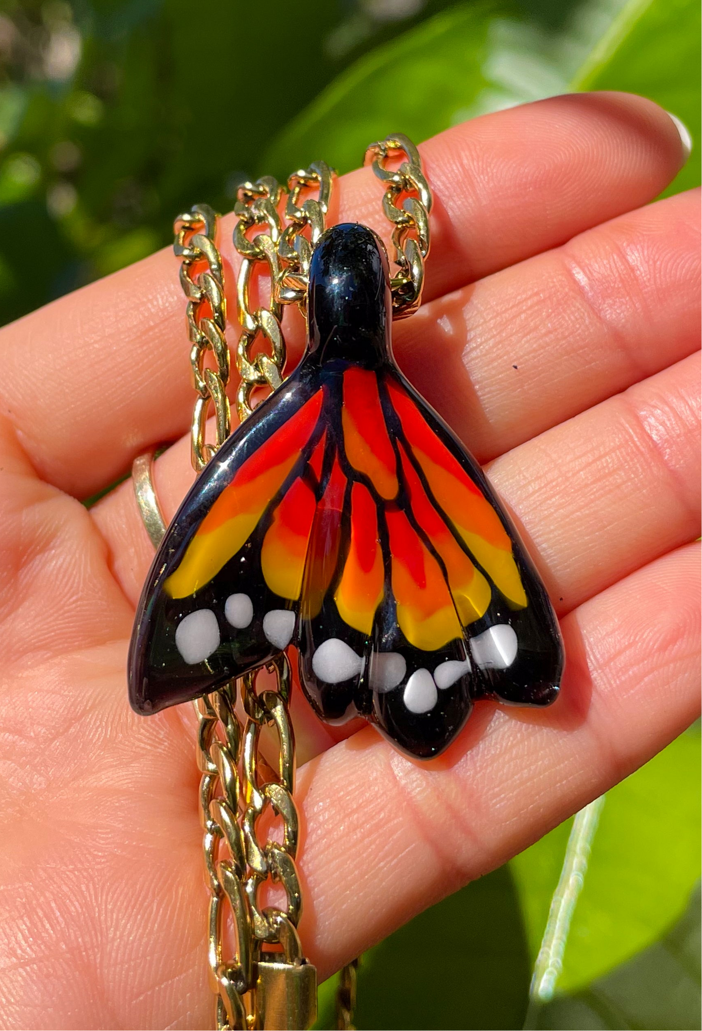 Monarch Butterfly Wing Pendant