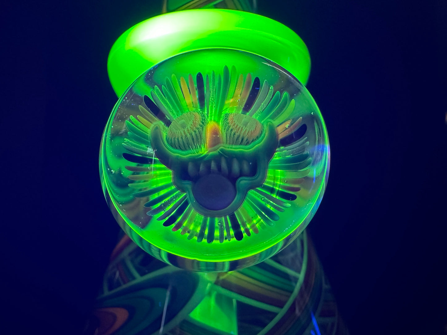 UV Rainbow Fun-Guy Beaker + Slurper Marble