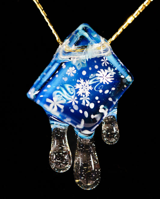 Blizzard Dripping Ice Cube Pendant