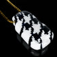 Black and White Houndstooth Pendant