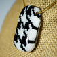 Black and White Houndstooth Pendant