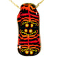 UV Red and Black Mosaic Pendant