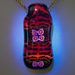 UV Red and Black Mosaic Pendant