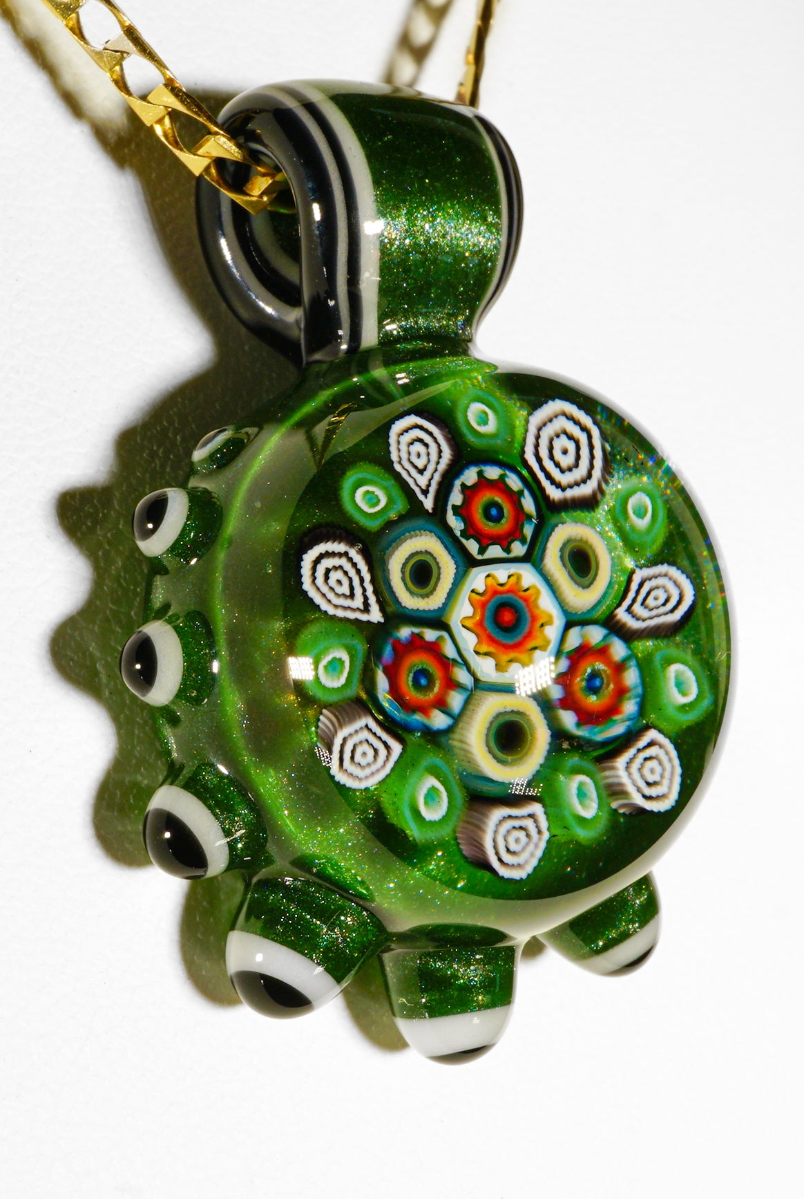 Murrine and Dot Stack Pendant