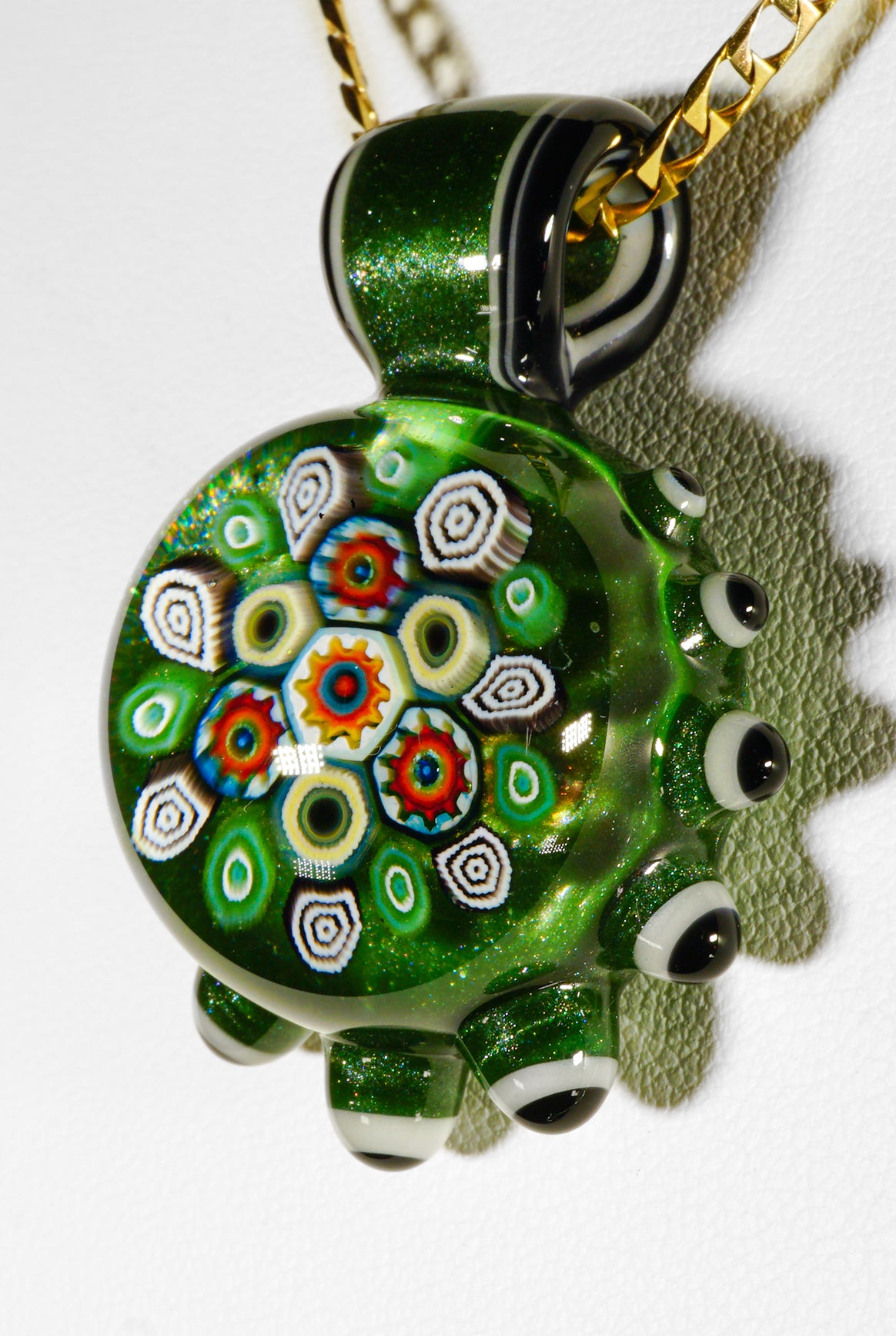 Murrine and Dot Stack Pendant