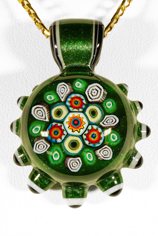 Murrine and Dot Stack Pendant