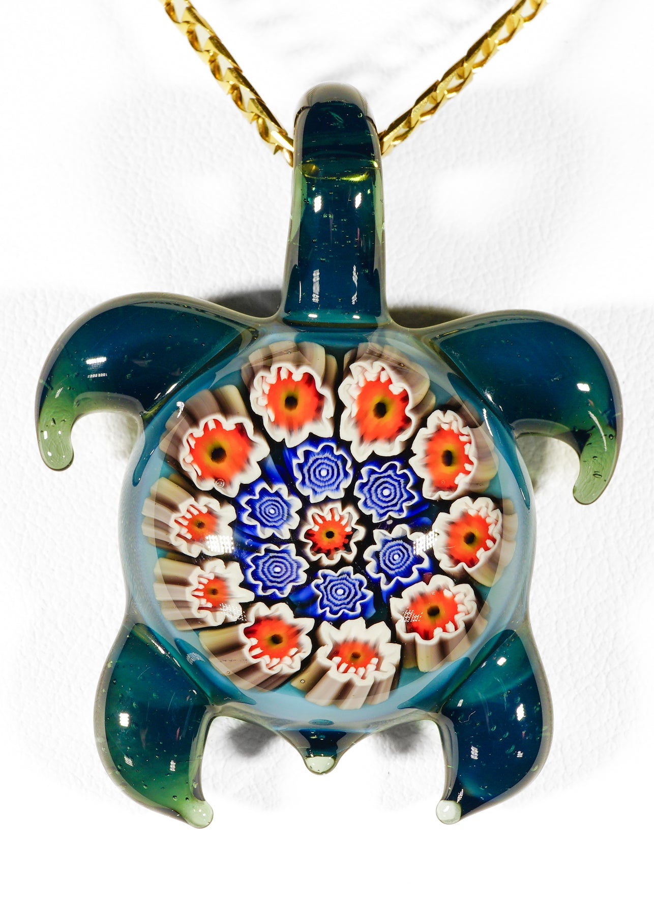 UV Murrine Turtle Pendant