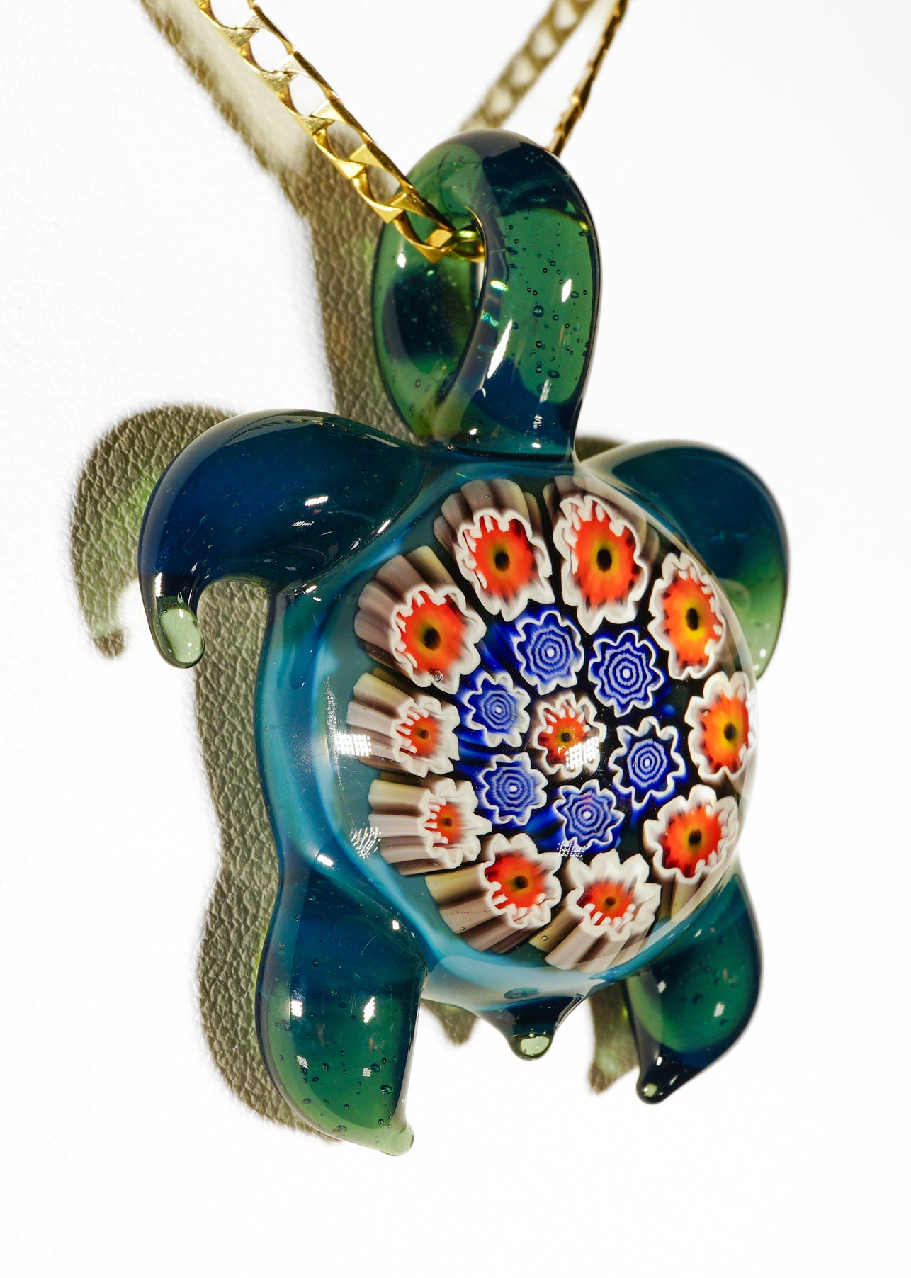 UV Murrine Turtle Pendant