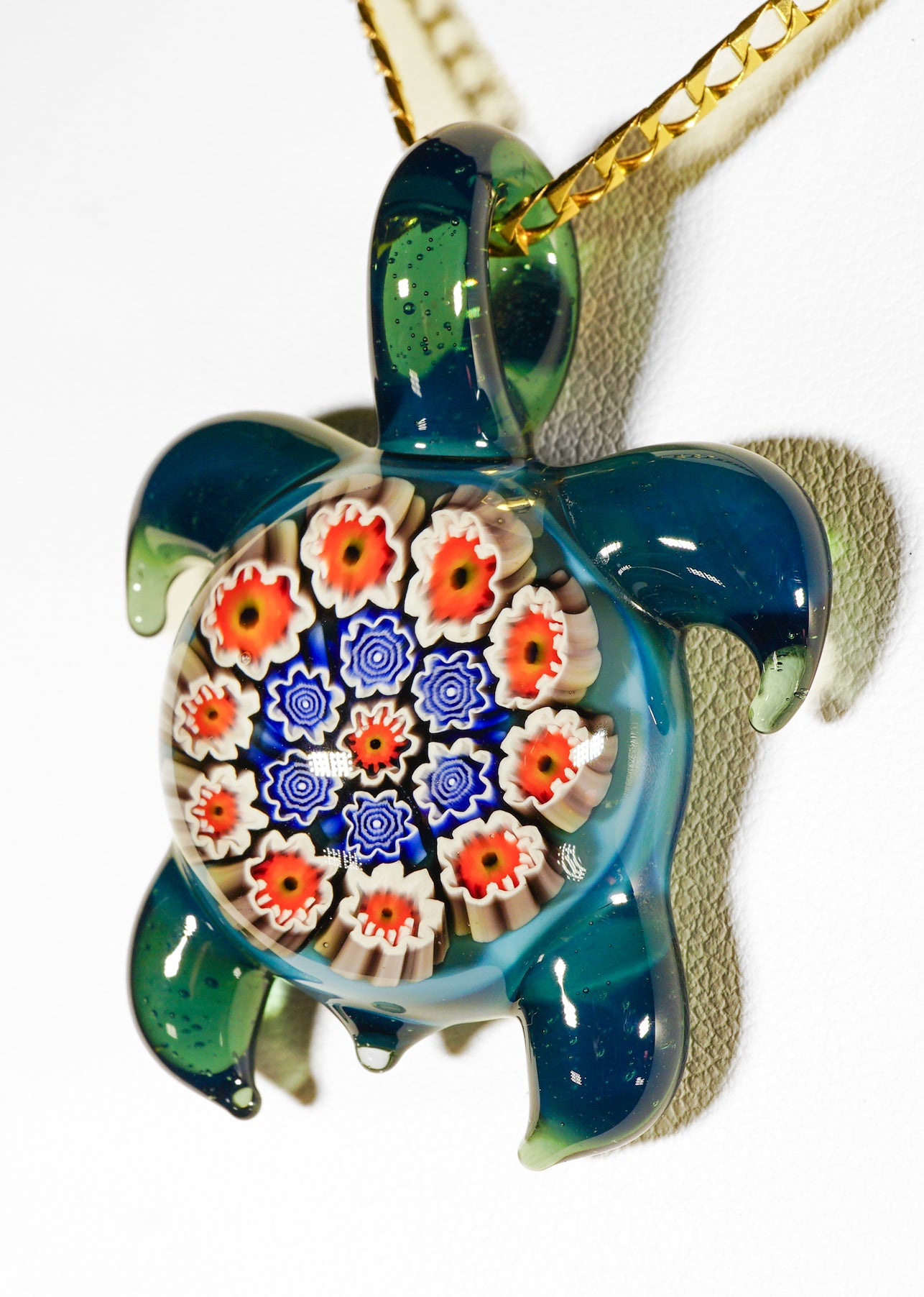 UV Murrine Turtle Pendant