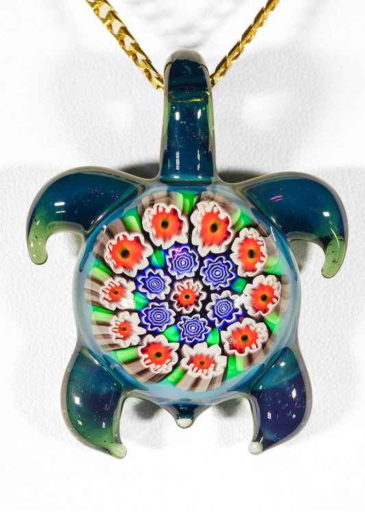 UV Murrine Turtle Pendant