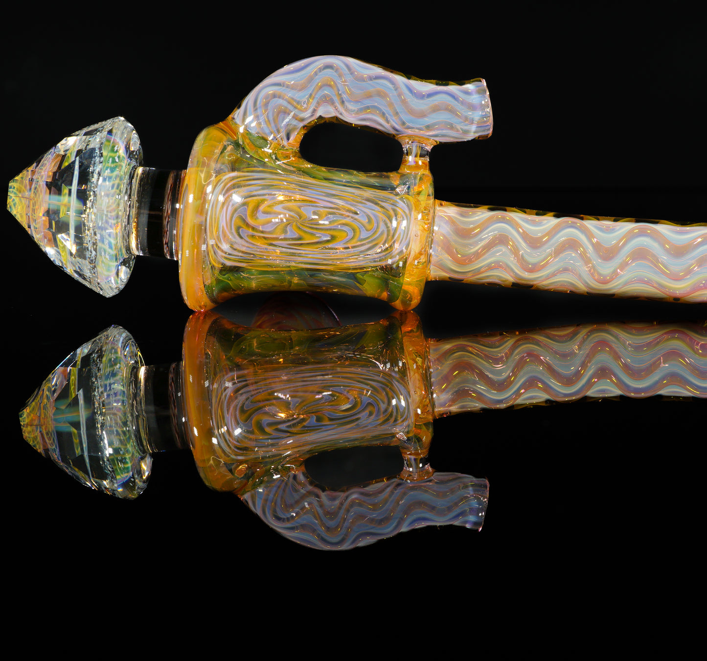 Faceted Fume Peace Pipe