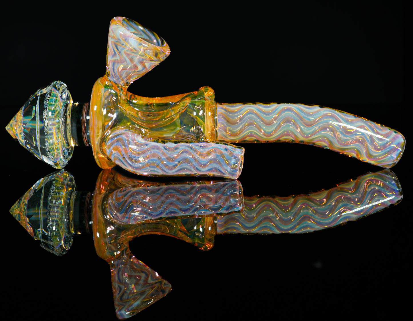 Faceted Fume Peace Pipe