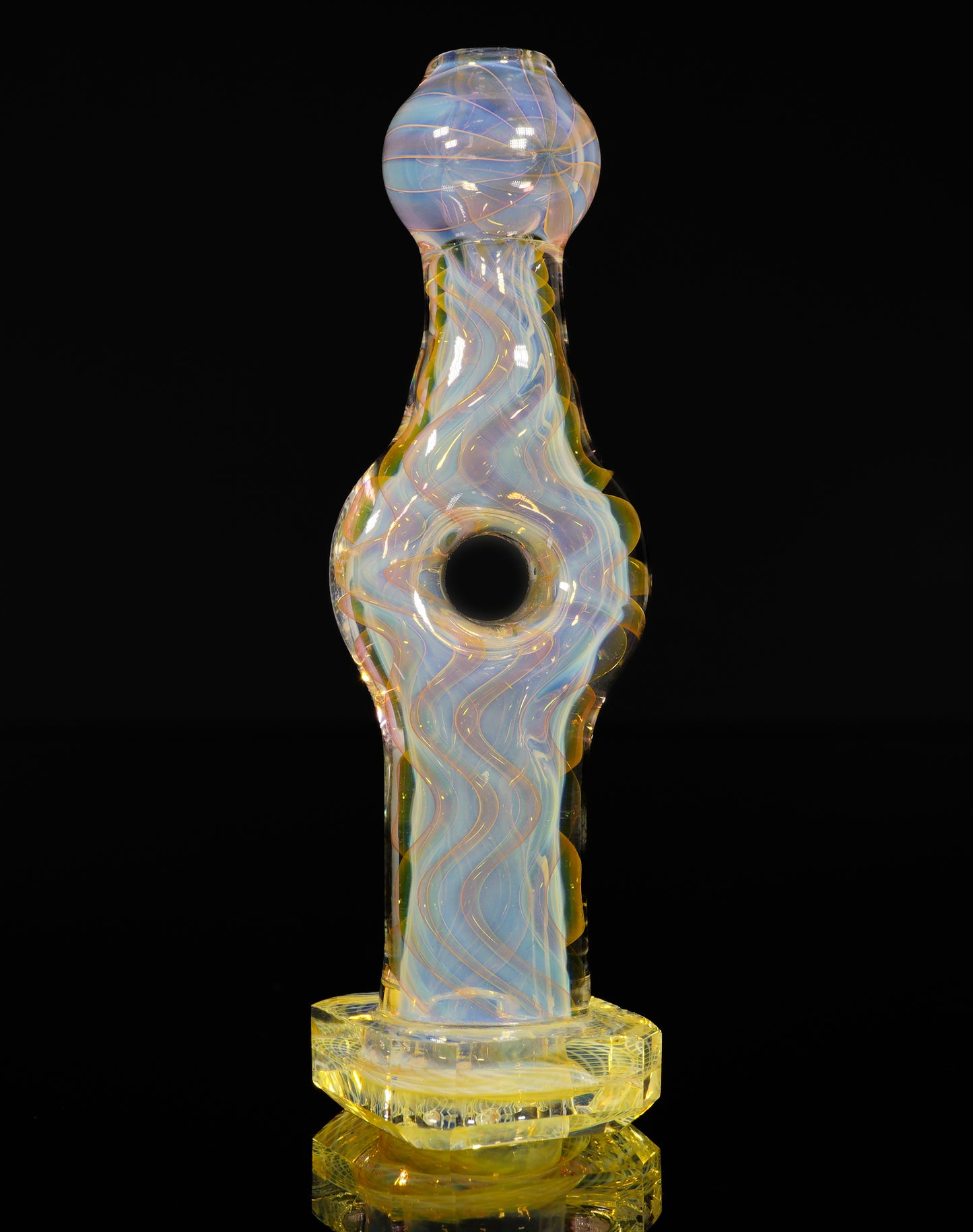 Faceted Fume Donut Joint Holder