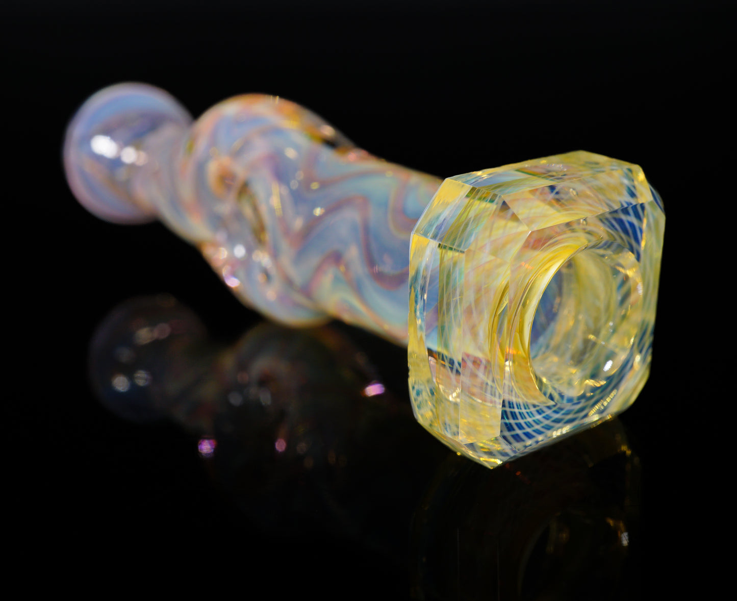 Faceted Fume Donut Joint Holder