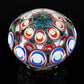 Blue and Red Dot Stack Dichro Paper Weight