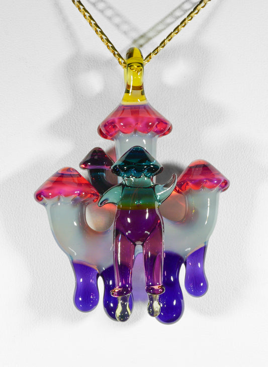 Mushroom Man Cluster Pendant