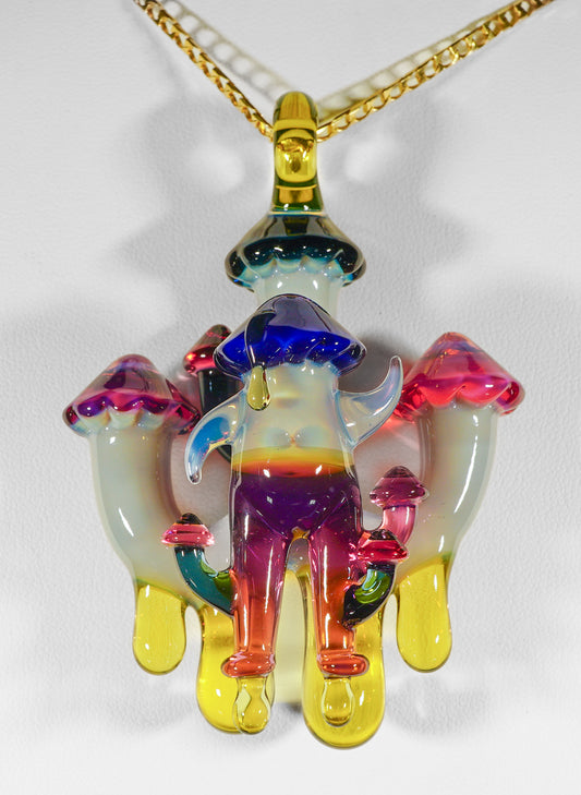 Mushroom Man Cluster Pendant