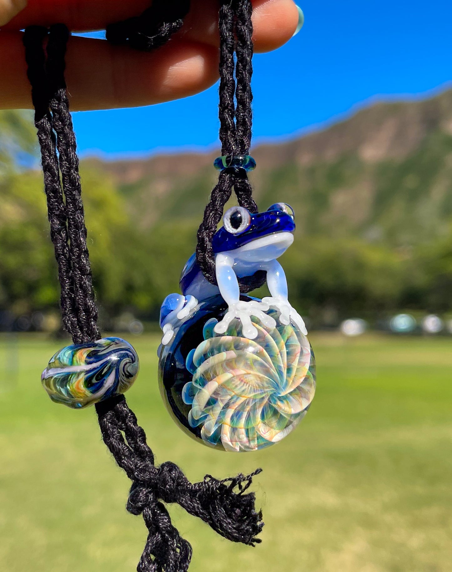 "Gyoku" Frog Pendant