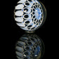 Black and Blue Dotstack Slurper Marble (24mm)