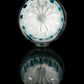 Teal and White Dotstack Slurper Marble (24mm)