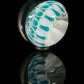 Teal and White Dotstack Slurper Marble (24mm)