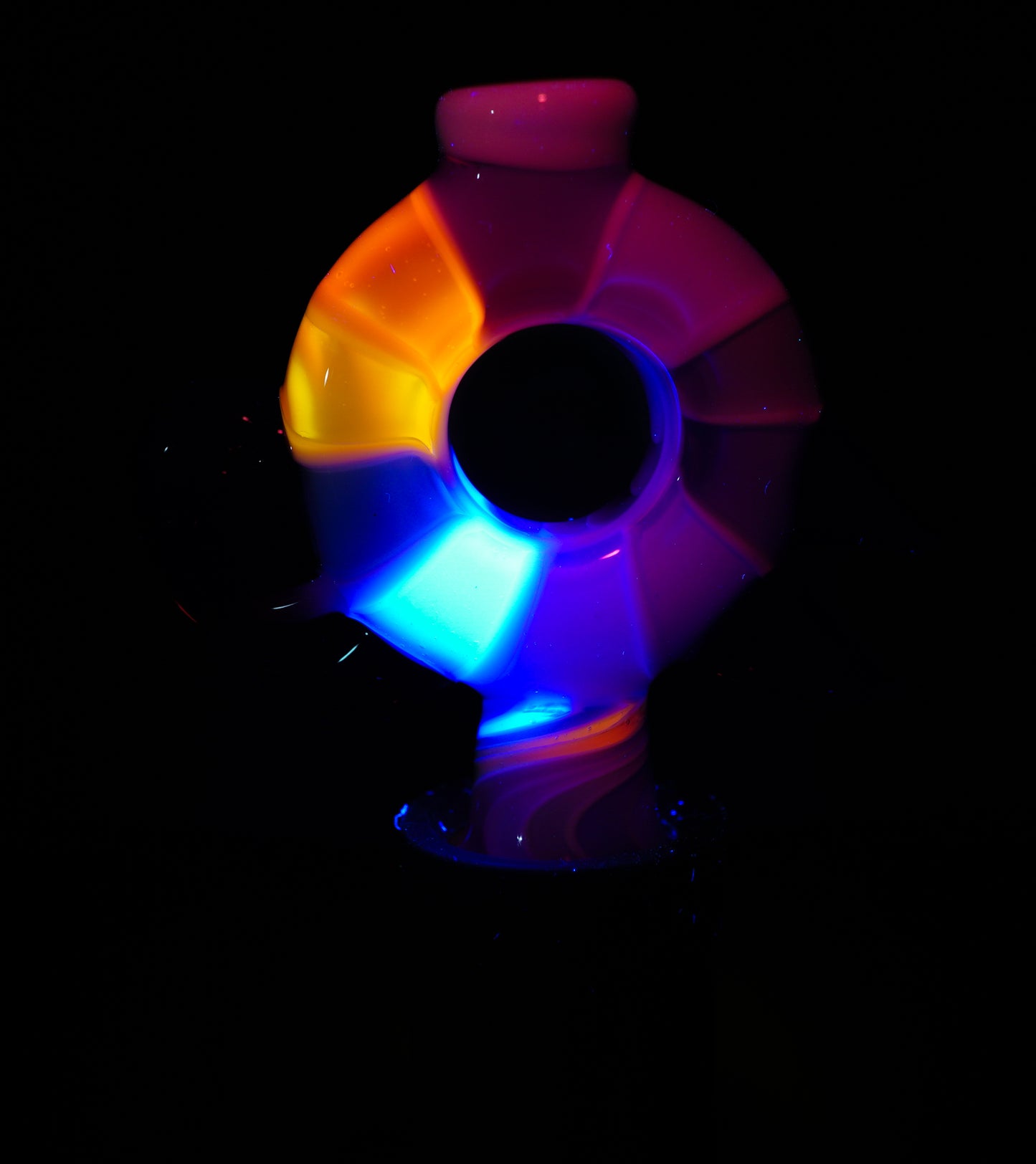 UV Pastel Rainbow Pinwheel Bird Pivot Tip