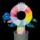 UV Pastel Rainbow Pinwheel Bird Pivot Tip