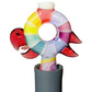 UV Pastel Rainbow Pinwheel Bird Pivot Tip