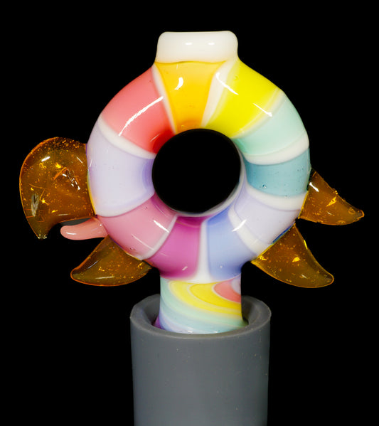 UV Pastel Rainbow Pinwheel Bird Pivot Tip