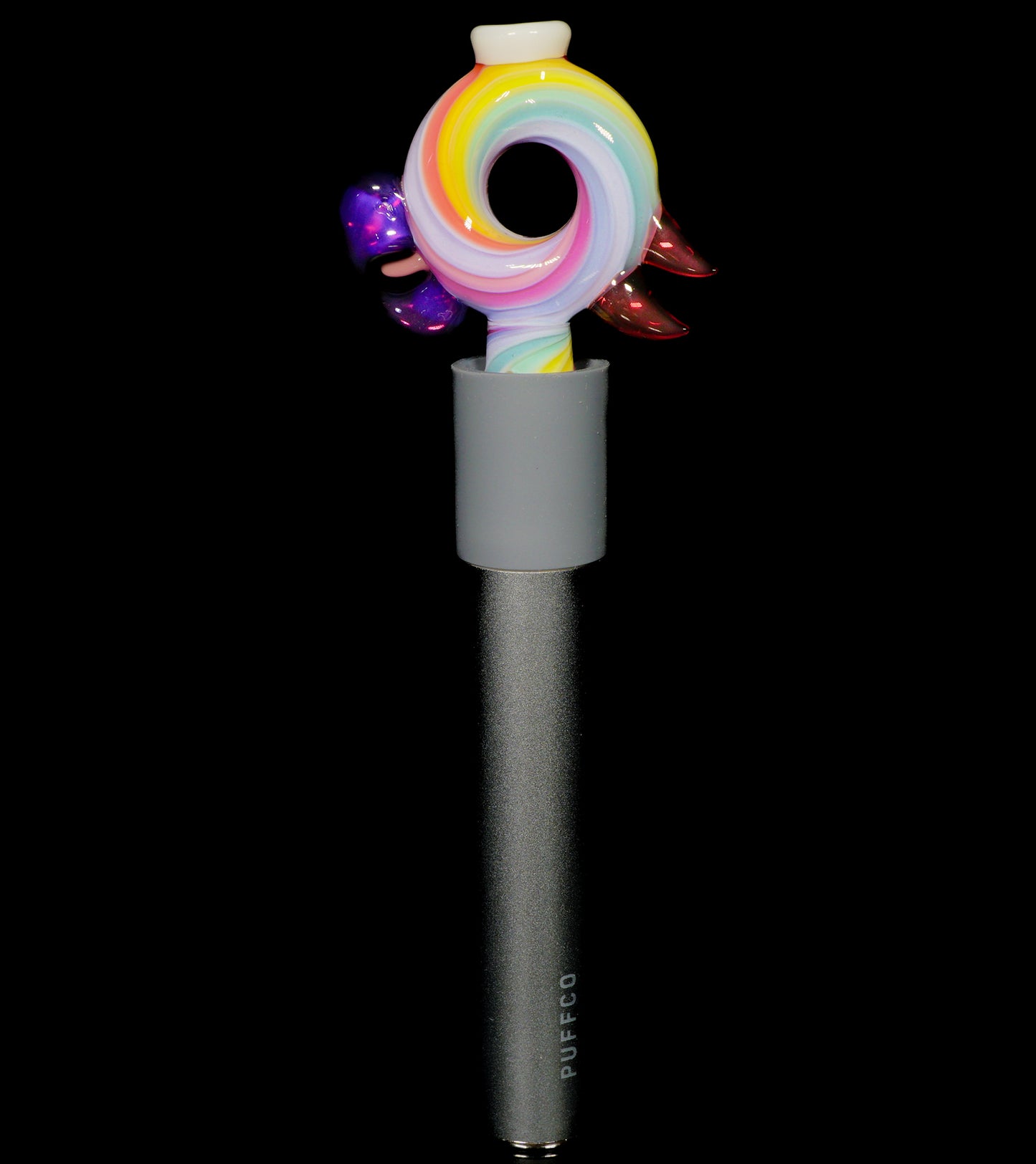 Pastel Rainbow Spiral Bird Pivot Tip