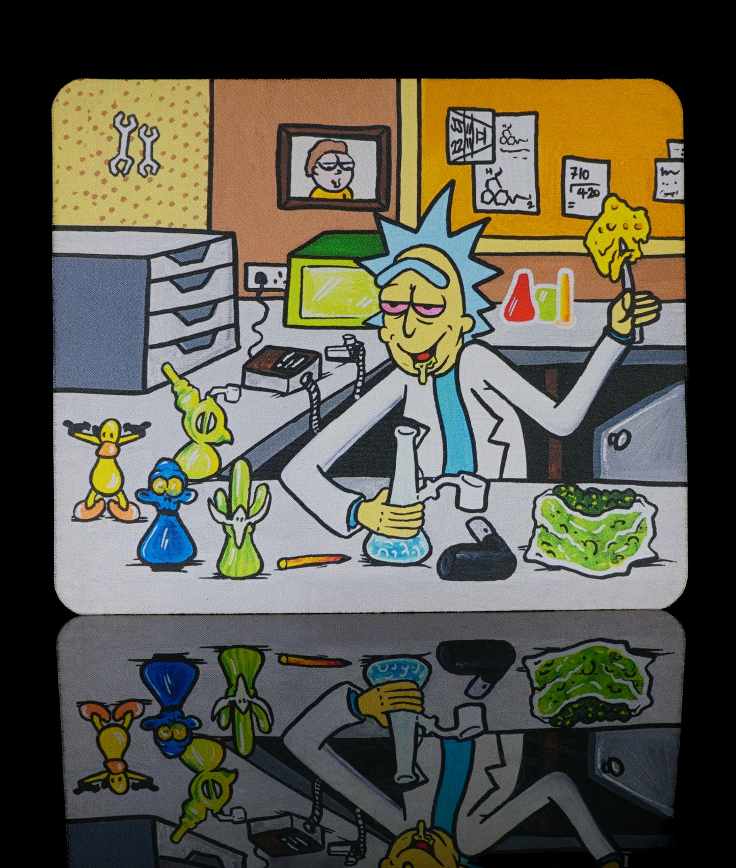 Rick and Morty Heady Garage Mat