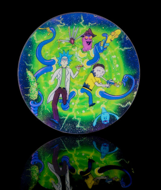 Rick and Morty Portal Circle Oil Slick