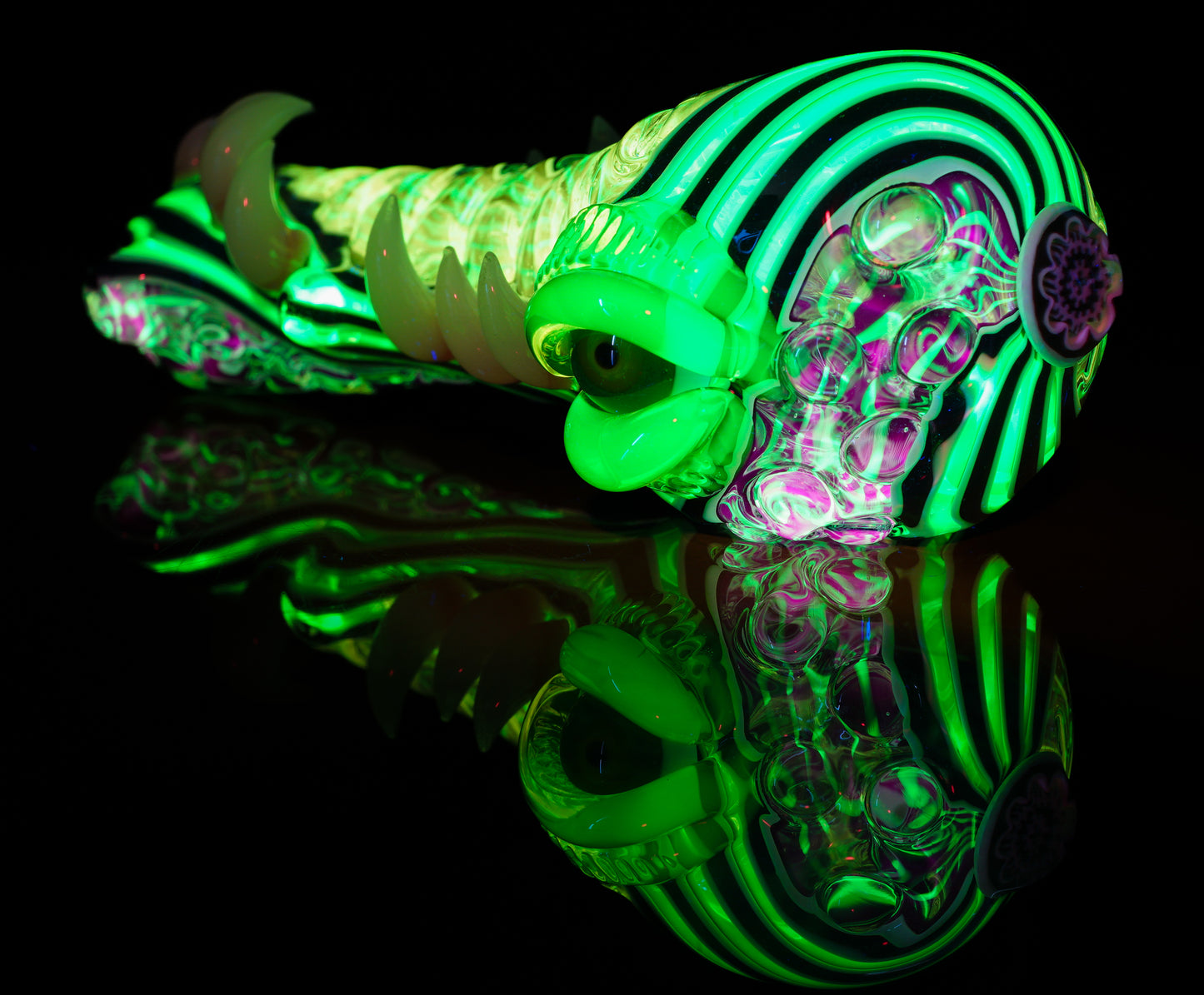 Black, White and Multi-UV Millie Creature Spoon