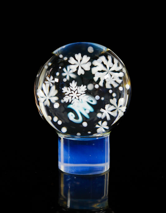 Snow Globe Slurper Topper