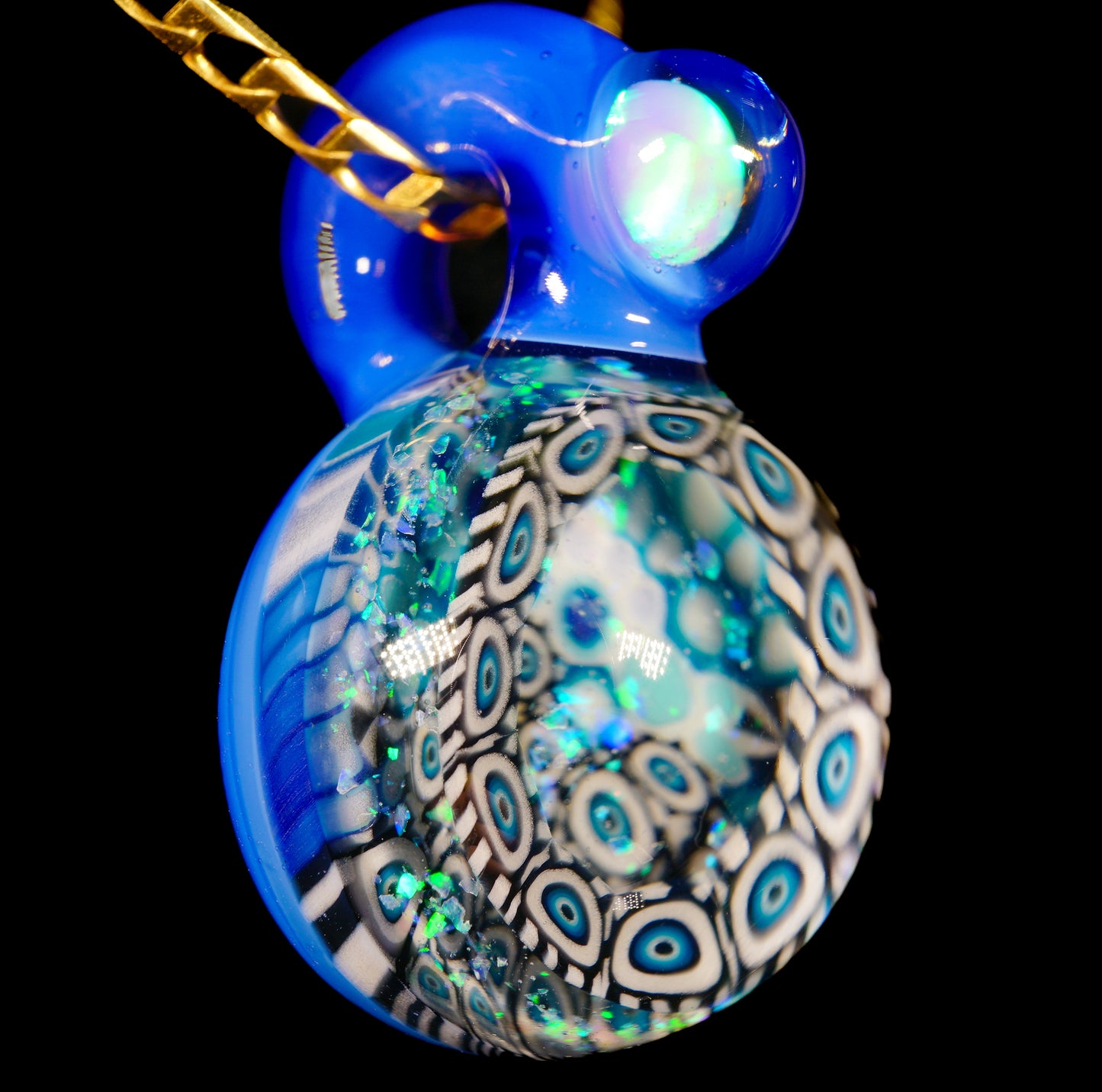 Grateful Blue Crushed Opal Milli Mini Pendant