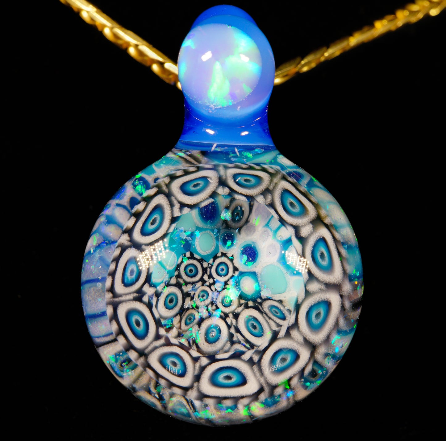 Grateful Blue Crushed Opal Milli Mini Pendant