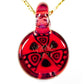 Gold Ruby Crushed Opal Milli Mini Pendant