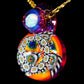 Gold Ruby Crushed Opal Milli Mini Pendant