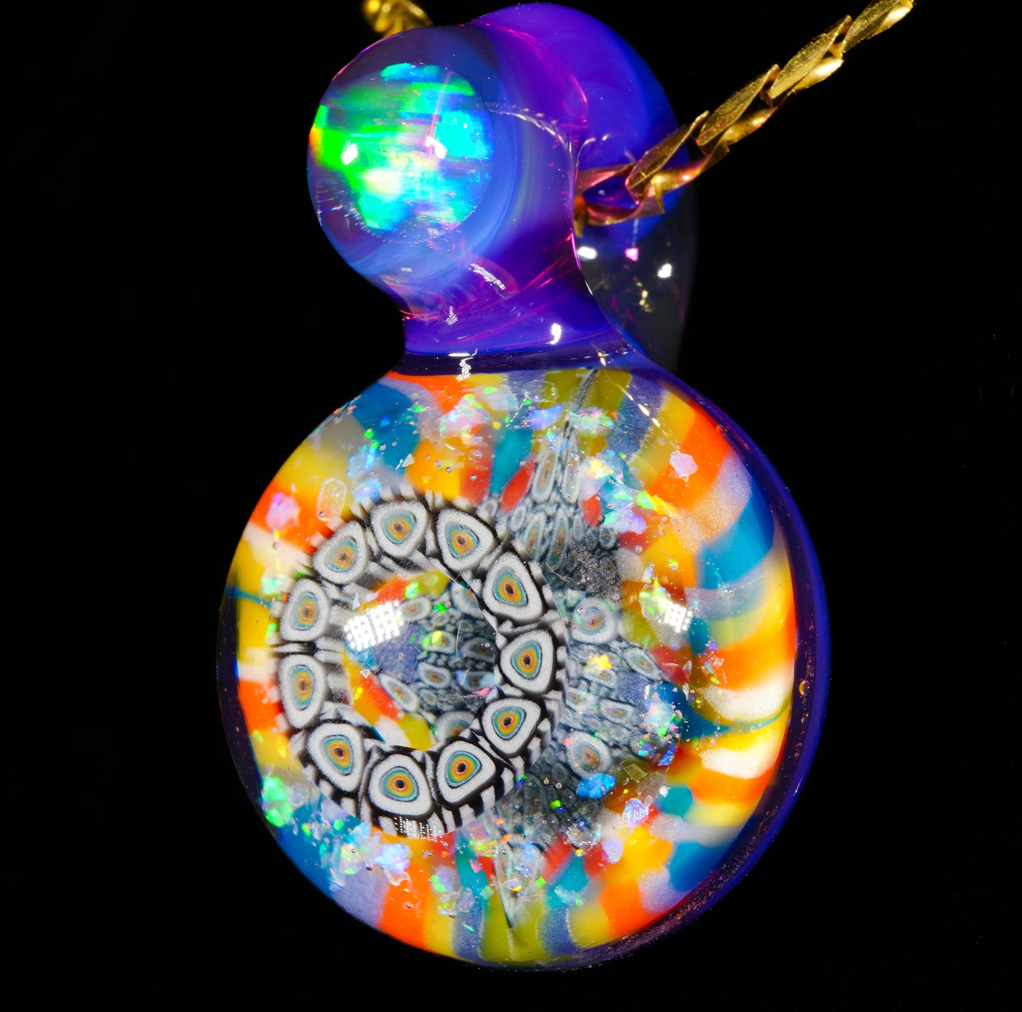 Royal Jelly Crushed Opal Milli Mini Pendant