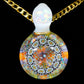 White Satin Crushed Opal Milli Mini Pendant