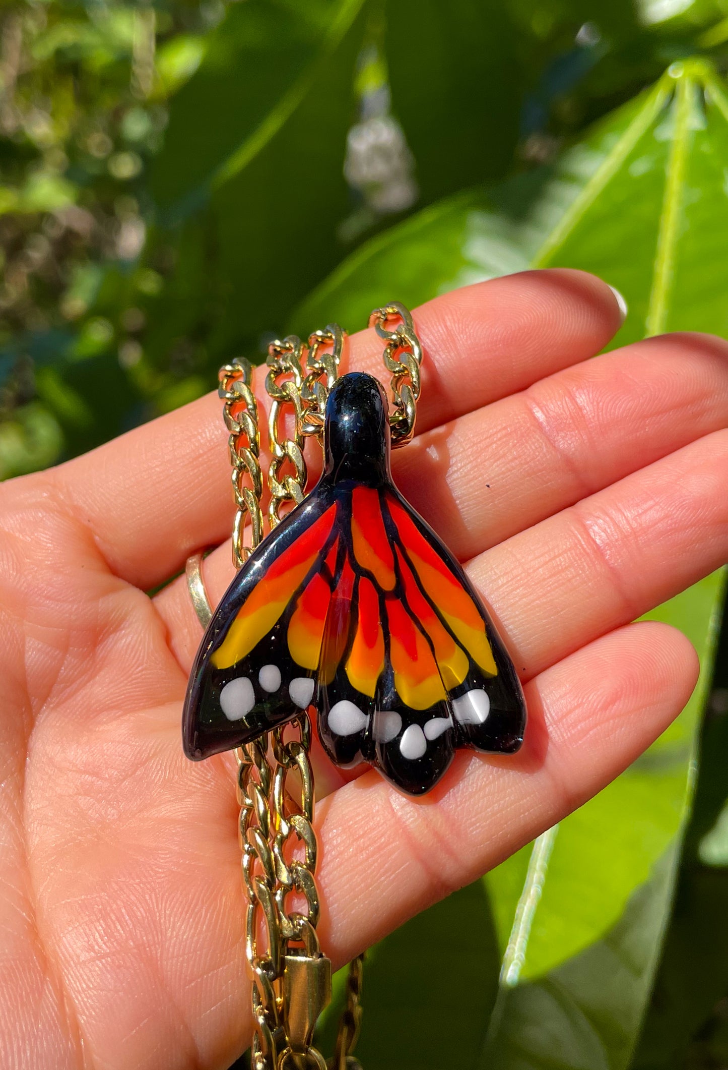 Monarch Butterfly Wing Pendant