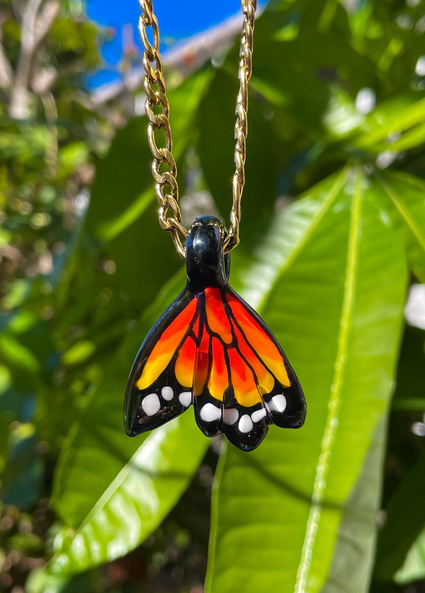 Monarch Butterfly Wing Pendant