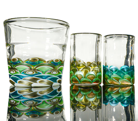 UV Electrum, Neptunium and Chromium Dot Stack Cup Set